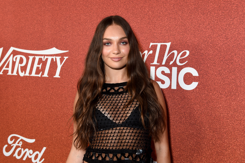 maddie-ziegler-puts-sophisticated-spin-on-boho-style-in-alberta-ferretti-beaded-crop-top-and-leather-pants-at-variety’s-power-of-young-hollywood event