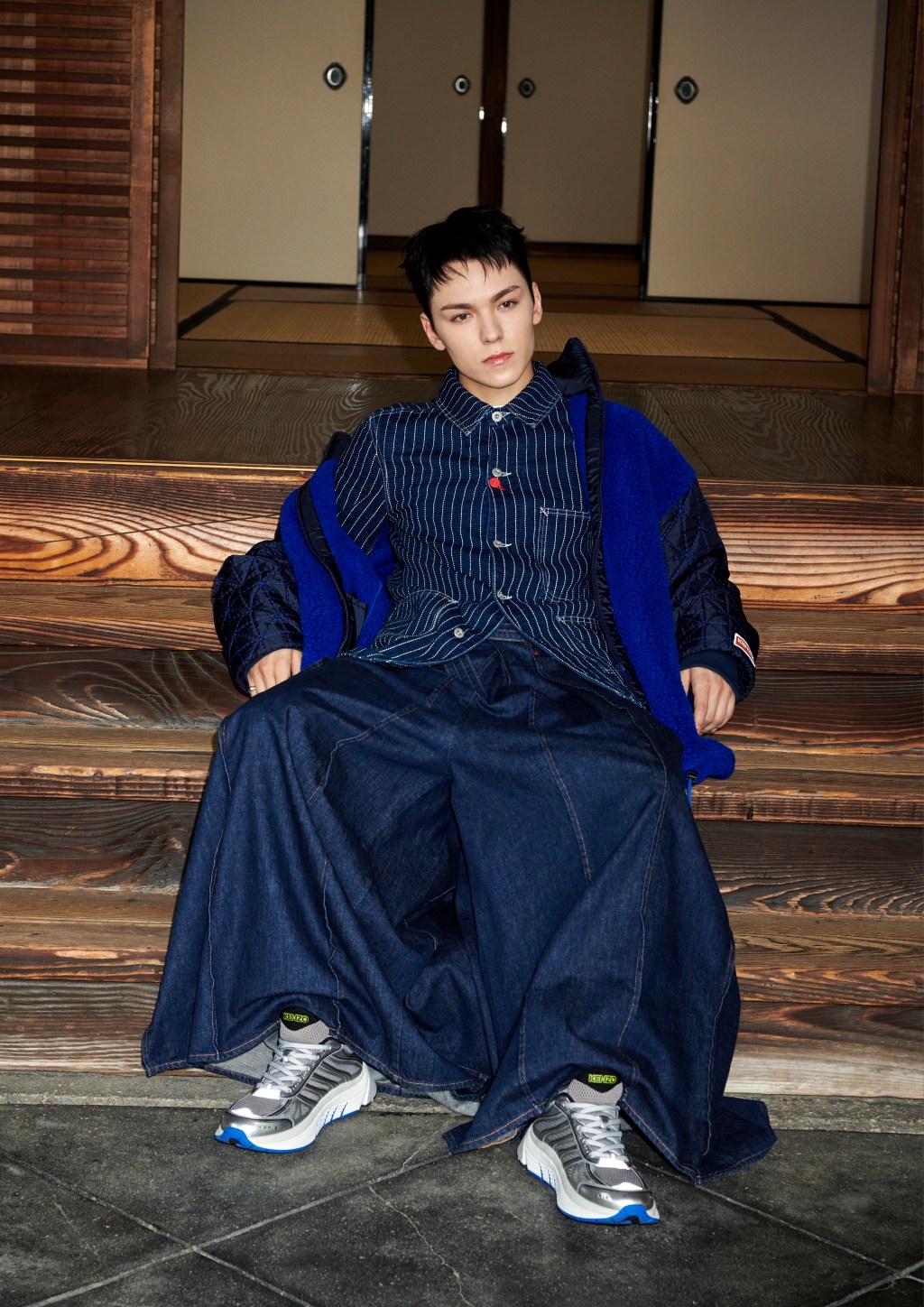 exclusive:-k-pop-star-vernon-makes-debut-in-kenzo campaign