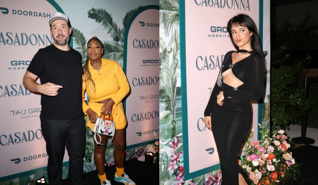 serena-williams-goes-sporty-in-yellow-nike-shorts-set,-camila-cabello-dons-cutout-dress-and-more-at-casadonna-opening celebration