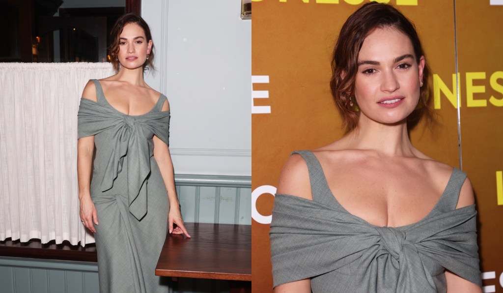 lily-james-gives-cold-shoulder-in-emilia-wickstead-dress-at-‘lyonesse’-press-night party