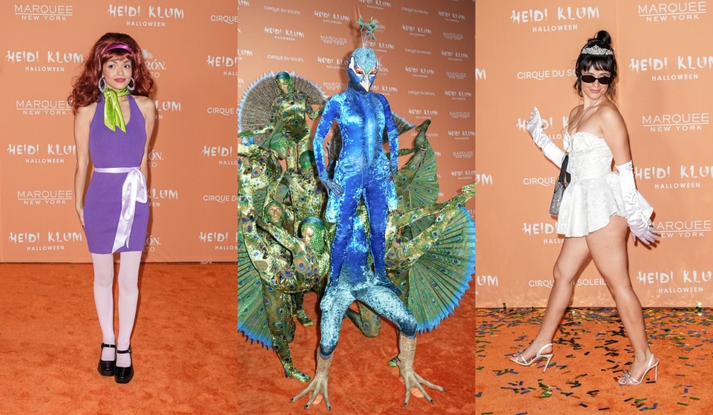 heidi-klum’s-impressive-peacock-ensemble,-becky-g-as-‘corpse-bride’-and-more-celebrity-costumes-at-klum’s-halloween-party 2023