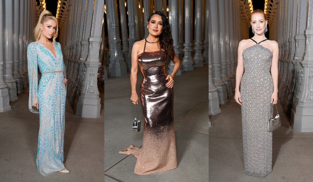 lacma-art-+-film-gala-2023-was-the-year-of-sequins,-metallics-and-shiny-embellishments:-see-salma-hayek,-jessica-chastain,-heidi-klum-and-more-stars-who sparkled