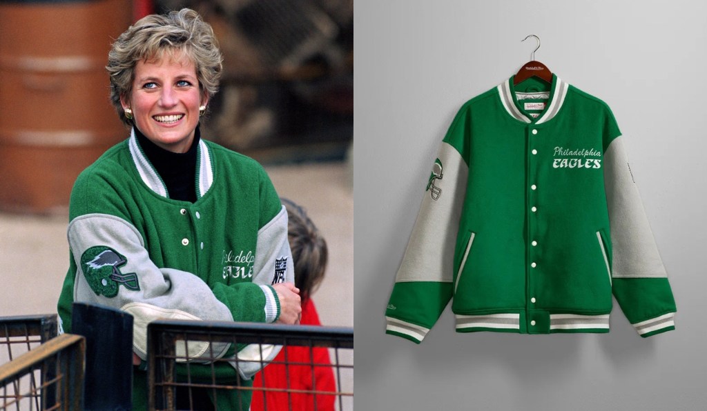 replica-of-princess-diana’s-philadelphia-eagles-jacket-fetches-$100,000-at-charity auction