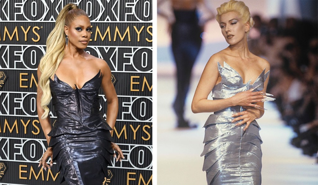 laverne-cox-wears-mugler’s-‘sea-urchins’-dress-from-spring-1989-collection-at-emmy-awards 2023