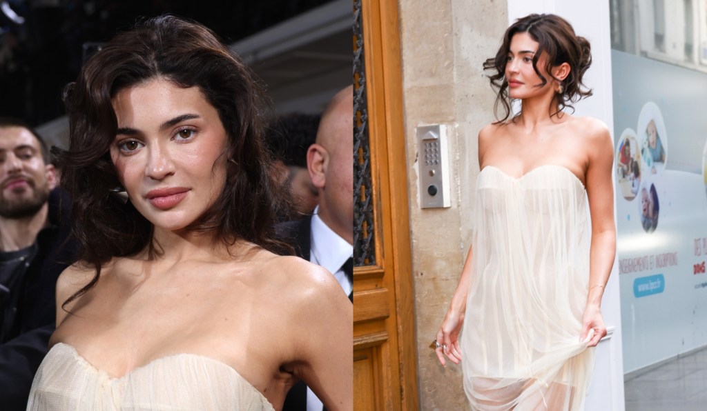 kylie-jenner-goes-sheer-in-strapless-corset-dress-at-jean-paul-gaultier-spring-2024-couture-show-in paris