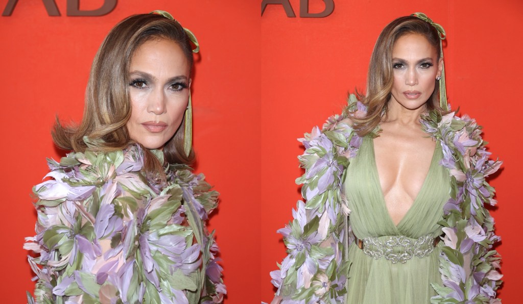 jennifer-lopez-goes-ethereal-in-floral-feathered-cape-at-elie-saab’s-spring-2024-haute-couture-show-in paris