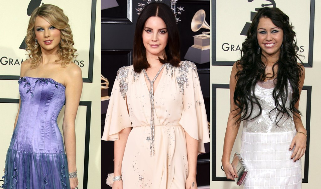 what-the-2024-best-album-nominees-wore-to-their-first-grammys-red-carpet:-taylor-swift,-miley-cyrus-and more