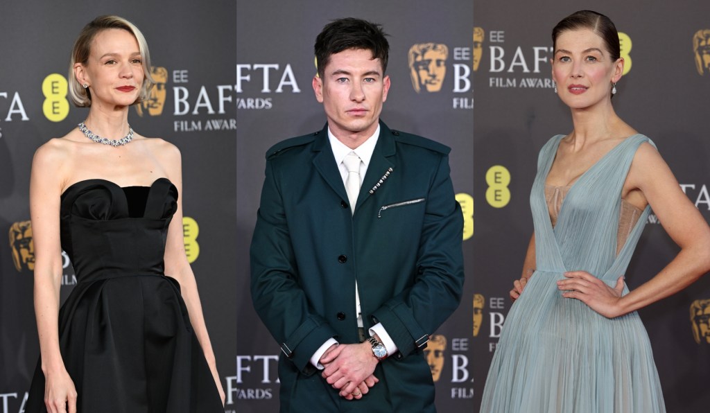 barry-keoghan-in-burberry,-rosamund-pike-in-dior-and-more-‘saltburn’-stars-on-bafta-awards-2024-red carpet