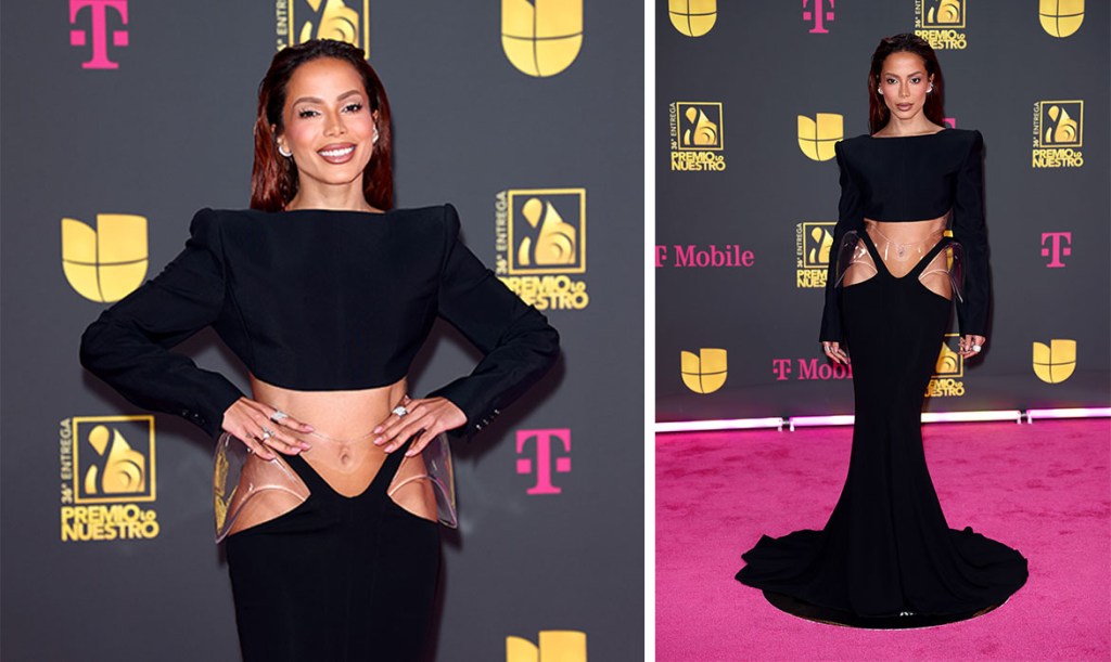 anitta-sports-sculptural-silhouette-in-mugler-dress-with-exaggerated-hips-for-premio-lo-nuestro-2024-red carpet