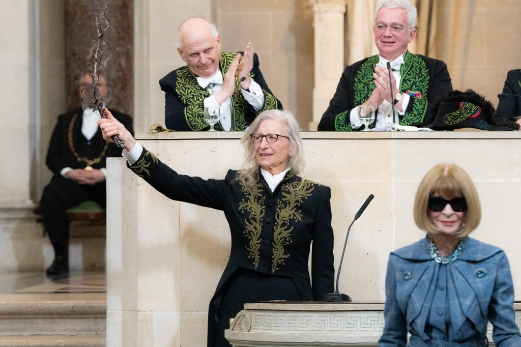 with-pomp,-pageantry-and-a-nature-inspired-sword,-annie-leibovitz-becomes-an immortal