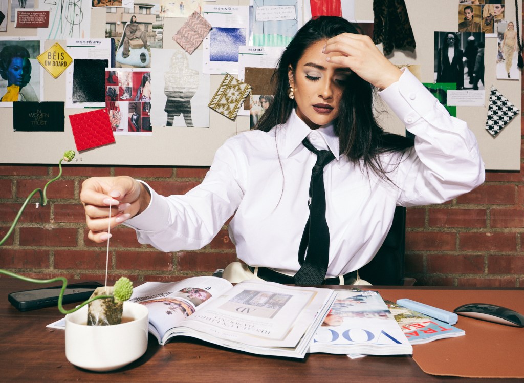 shay-mitchell-at-the office