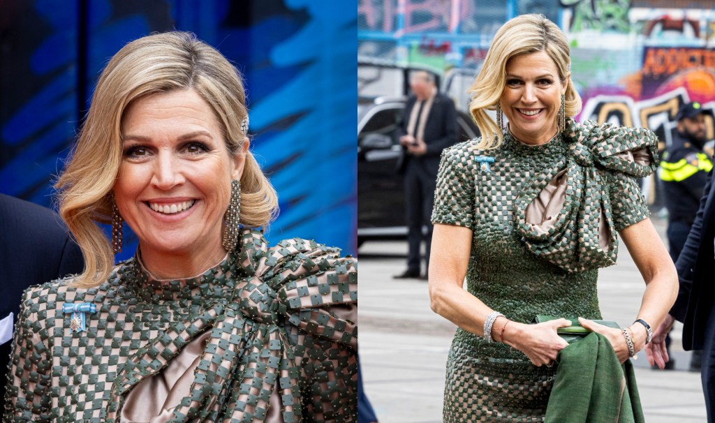 queen-maxima-of-the-netherlands-gets-dramatic-with-whimsical-statement-bows-for-amsterdam-museum-visit-with-queen-letizia-of spain