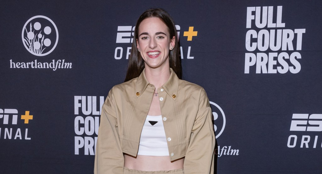 caitlin-clark-continues-her-prada-era-in-cropped-jacket-and-oversize-pants-at-‘full-court-press’ premiere