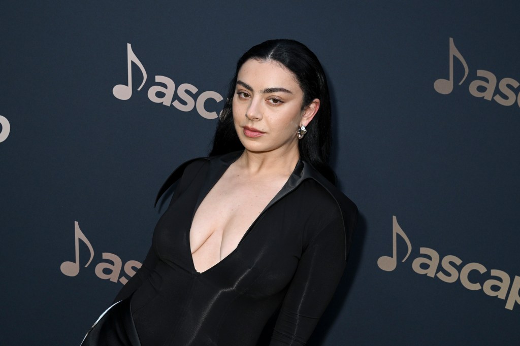 charli-xcx-dons-plunging-mugler-bodysuit-and-velvet-wrap-skirt-for-ascap-pop-music-awards 2024