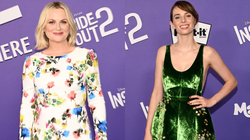 amy-poehler-fashions-florals-in-monique-lhuillier,-maya-hawke-goes-green-in-prada-and-more-from-‘inside-out-2’-red-carpet premiere