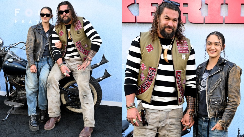 jason-momoa-and-daughter-lola-iolani-momoa-coordinate-in-edgy-biker-inspired-looks-for-‘the-bikeriders’-red-carpet premiere