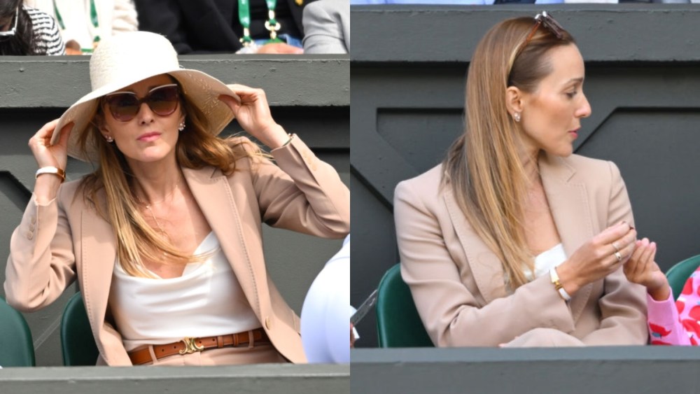 jelena-djokovic-suits-up-in-neutrals-for-husband-novak-djokovic’s-wimbledon-2024-tennis-championships-day-four match