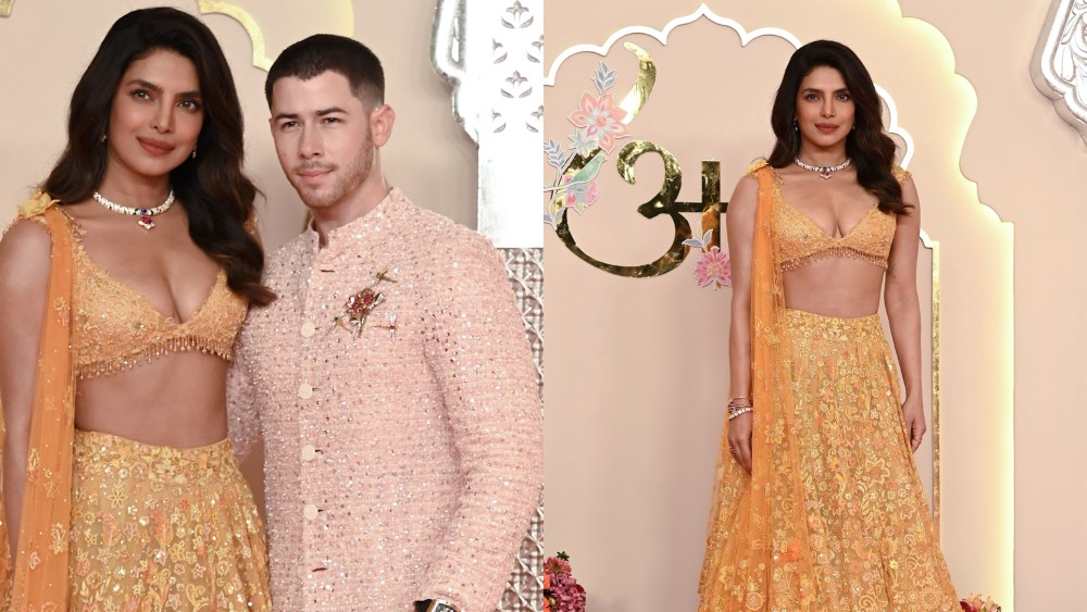 priyanka-chopra-and-nick-jonas-sparkle-in-traditional-indian-attire-for-anant-ambani-and-radhika-merchant’s-wedding-in mumbai