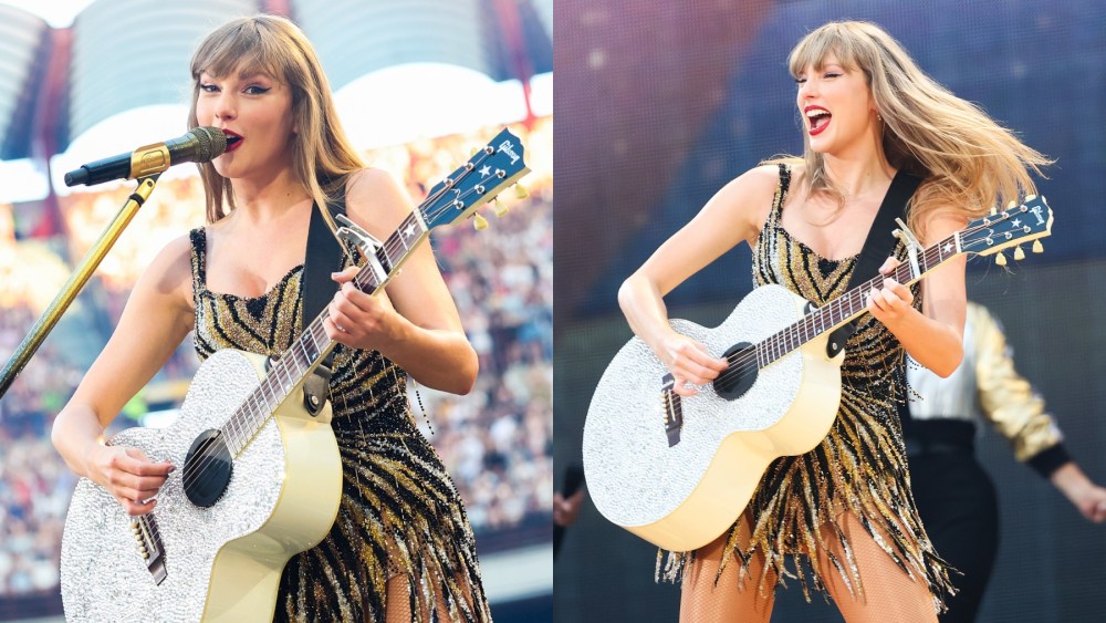 taylor-swift-debuts-beaded-roberto-cavalli-dress-with-fringe-at-eras-tour-milan show