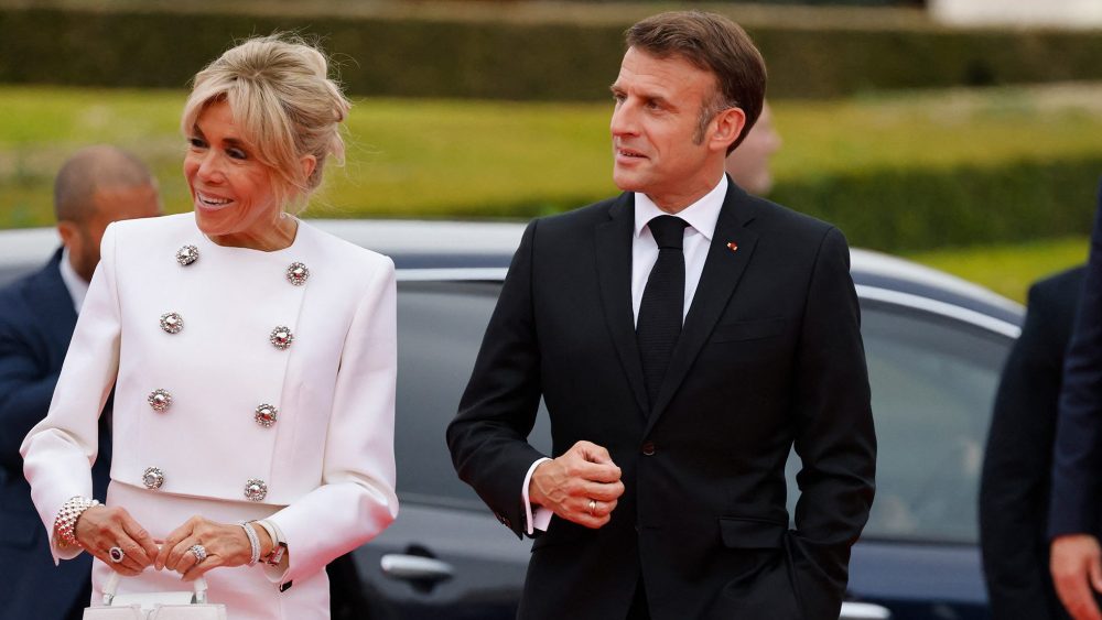 french-first-lady-brigitte-macron-suits-up-in-louis-vuitton-cropped-jacket-and-skirt-at-olympics-kickoff-gala-in paris