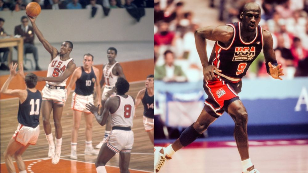 history-of-team-usa-basketball-uniforms-at-the-olympics:-silk-short-shorts,-dream-team-makeover-and-today’s-new look