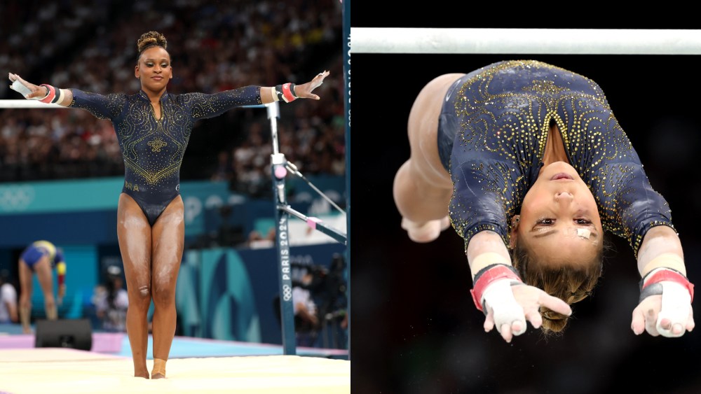 simone-biles’-most-feared-competitor-rebeca-andrade-and-brazil’s-women’s-gymnastics-team-glitter-in-patriotic-leotards-at-paris-olympics 2024