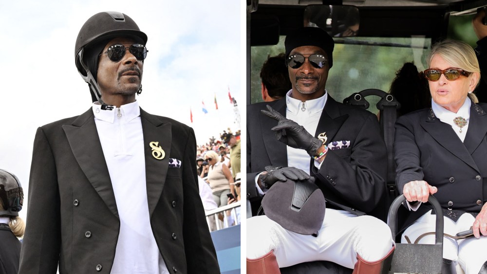 snoop-dogg’s-equestrian-outfit-goes-viral-at-2024-paris-olympics-in-a-matching-martha-stewart-look-for-dressage event