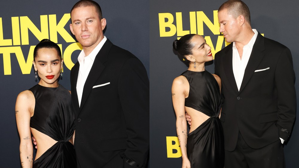 zoe-kravitz-embraces-sensual-style-in-backless-saint-laurent-dress-alongside-fiance-channing-tatum-in-versace-at-‘blink-twice’-red-carpet premiere