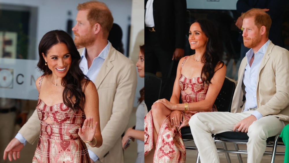 meghan-markle-pays-tribute-to-colombian-fashion-and-indigenous-design-inspiration-in-navajo-weaver-maxi-dress-with-prince-harry-in bogota