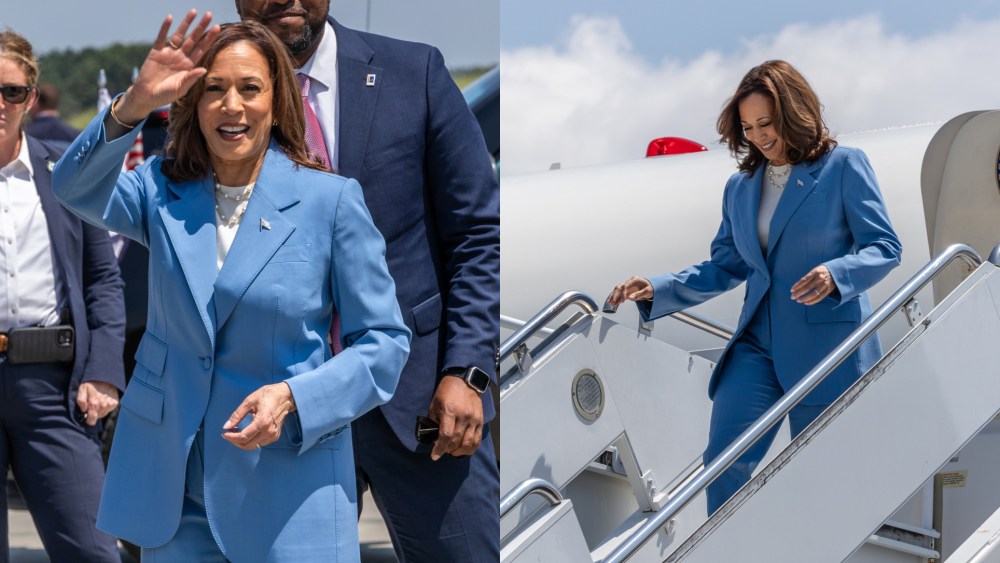 kamala-harris-brings-back-her-blue-power-suiting-style-for-north-carolina-rally,-unveiling-economic plan