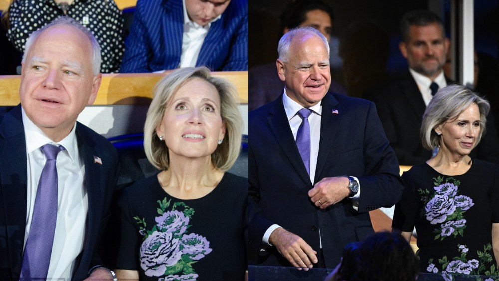 tim-walz’s-wife-gwen-embraces-florals-in-carolina-herrera-dress-for-night-one-of-democratic-national convention