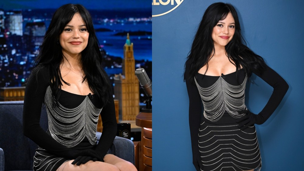 jenna-ortega-embraces-edgy-details-in-dion-lee-corset-top-and-miniskirt-with-chains-on-‘the-tonight-show-starring-jimmy-fallon,’-talks-‘beetlejuice-beetlejuice’