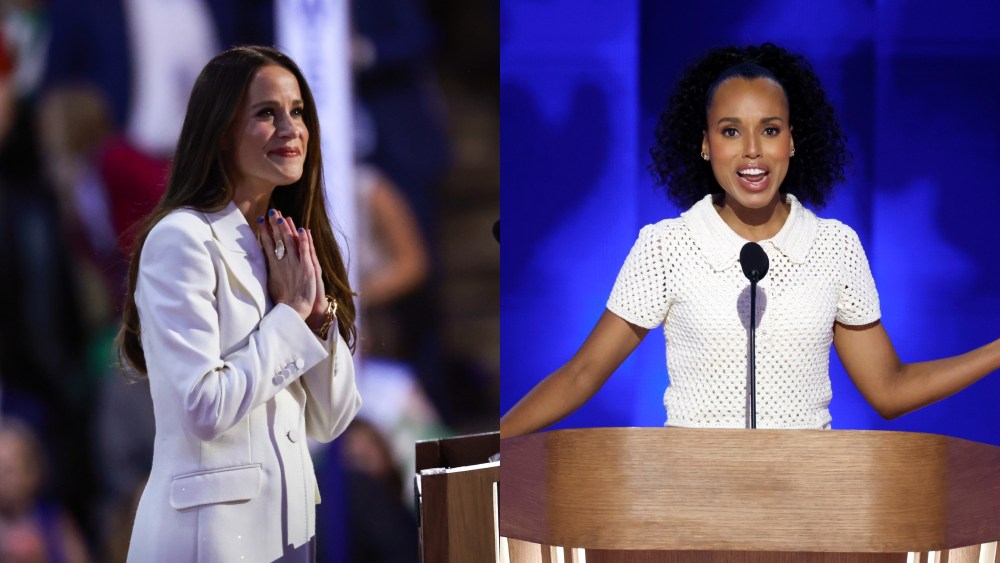 why-dnc-revived-suffragette-white-for-kamala-harris-with-ashley-biden,-kerry-washington-and-delegates-at-2024-democratic-national convention