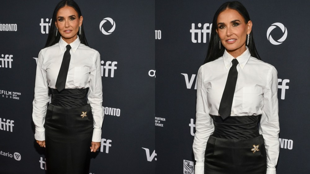 demi-moore-elevates-the-tuxedo-with-‘chic-as-hell’-twists-in-thom-browne-for-‘the-substance’-premiere-red-carpet-at-toronto-international-film festival