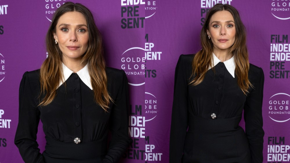 elizabeth-olsen-embraces-bold-shoulders-in-collared-versace-minidress-on-‘jimmy-kimmel-live!,’-talks-‘his-three-daughters’