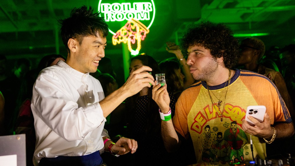 benny-blanco,-wiz-khalifa-and-more-attend-boiler-room-x-pizzaslime-pop-up-dance-party-at-the-supermrkt-in la.