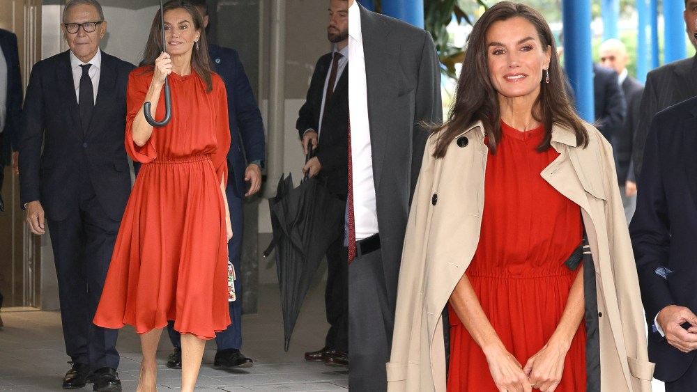 queen-letizia-embraces-autumn-hues-in-brick-red-ferragamo-dress-for-world-cancer-research-day-in milan