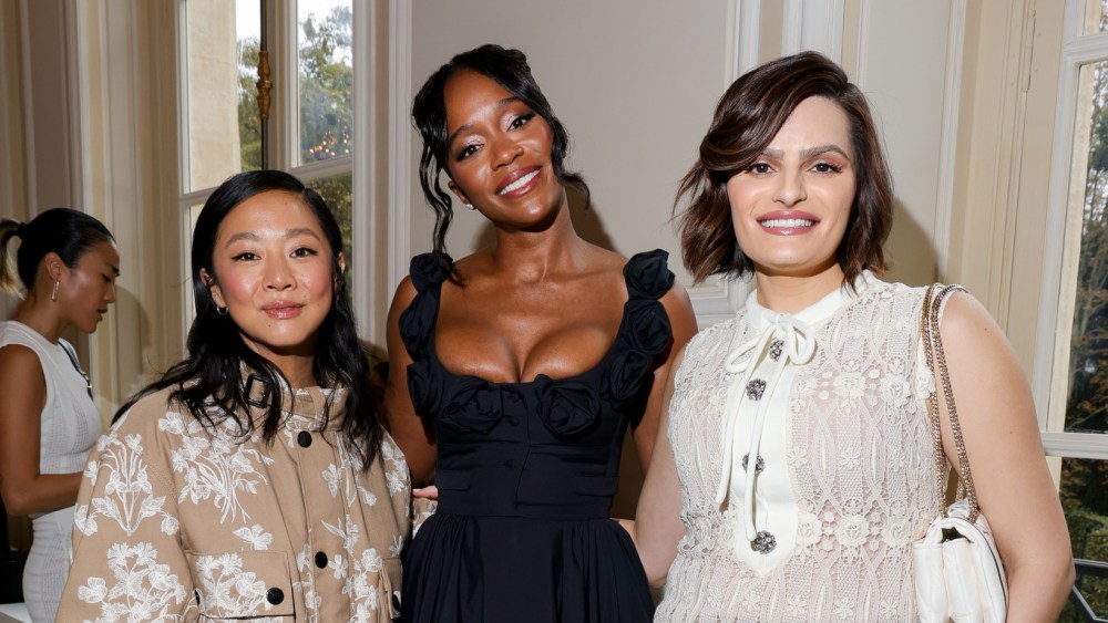 celebrities-front-row-at-giambattista-valli-spring-2025-show:-aja-naomi-king,-nava-mau,-kate-walsh-and more