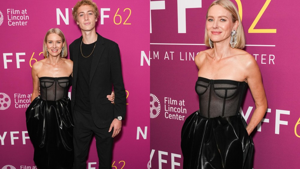 naomi-watts-coordinates-with-son-sasha-schreiber-in-structured-schiaparelli-dress-at-‘the-friend’-premiere-during-the-new-york-film festival