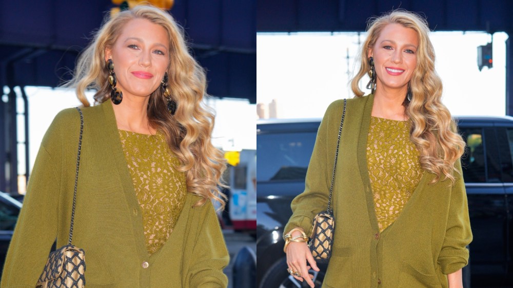 blake-lively-models-fall’s-green-trend-in-lace-michael-kors-dress-at-the-new-york-city-wine-&-food festival