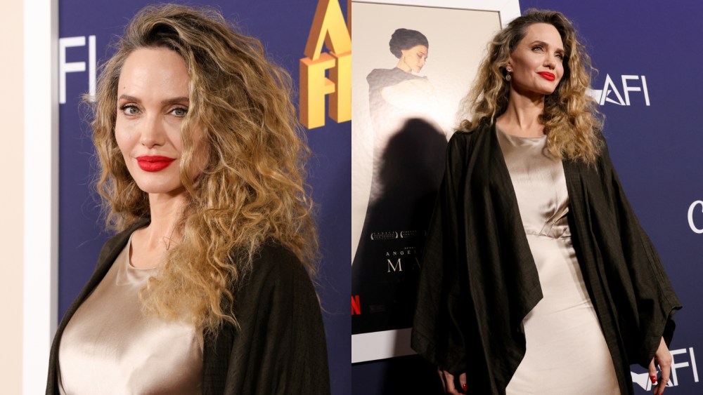 angelina-jolie-debuts-beachy-curls-in-satin-column-dress-at-‘maria’-afi-fest-2024 premiere