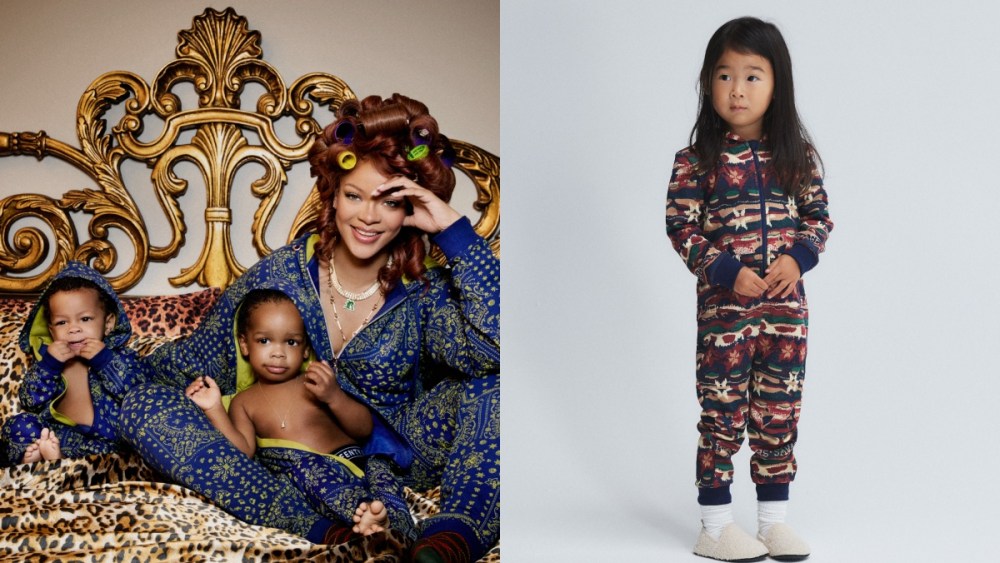 rihanna-and-sons-rza-and-riot-model-savage-x-fenty’s-onesies-collection-in-holiday campaign