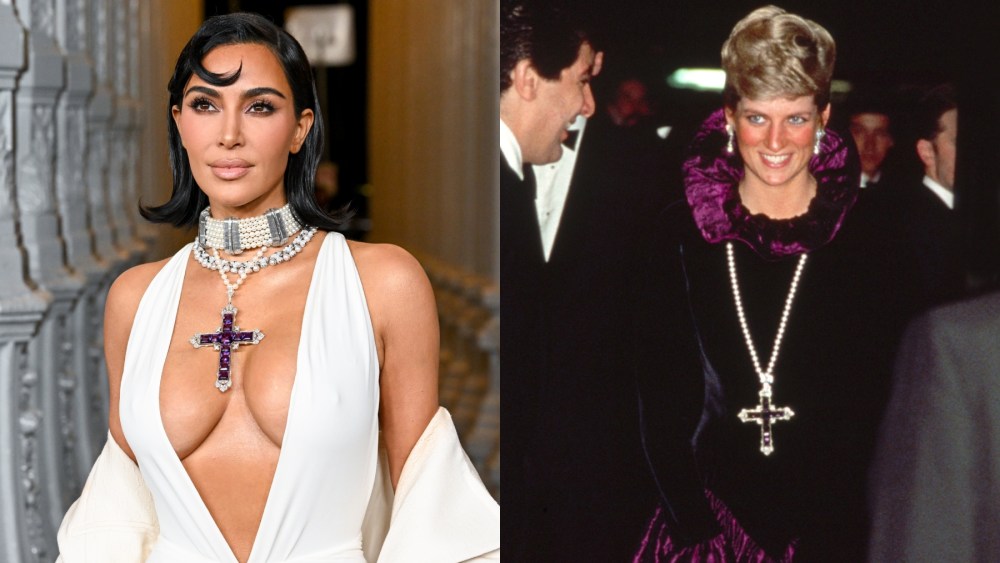 kim-kardashian-accessorizes-with-princess-diana’s-amethyst-cross-and-lookalike-pearl-choker-for-lacma-art-+-film-gala-2024 red carpet