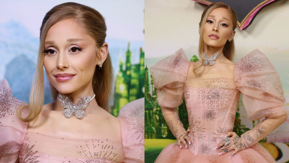 ariana-grande-channels-glinda-the-good-witch-in-custom-pink-vivienne-westwood-gown-at-‘wicked’-sydney premiere