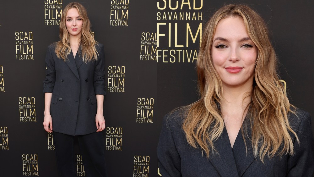 jodie-comer-pairs-boxy-blazer-with-prada-jumpsuit-for-the-scad-savannah-film-festival 2024