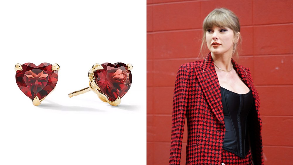 here’s-where-to-shop-taylor-swift’s-perfect-for-the-holidays-heart earrings