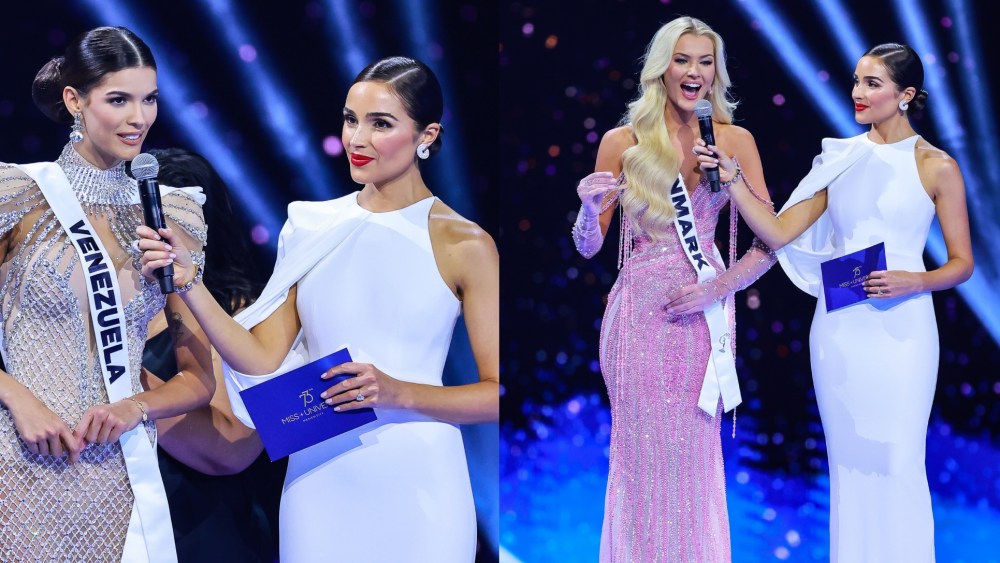 olivia-culpo-hosts-miss-universe-2024-in-gleaming-white-bodycon-dress-with-draped shoulder