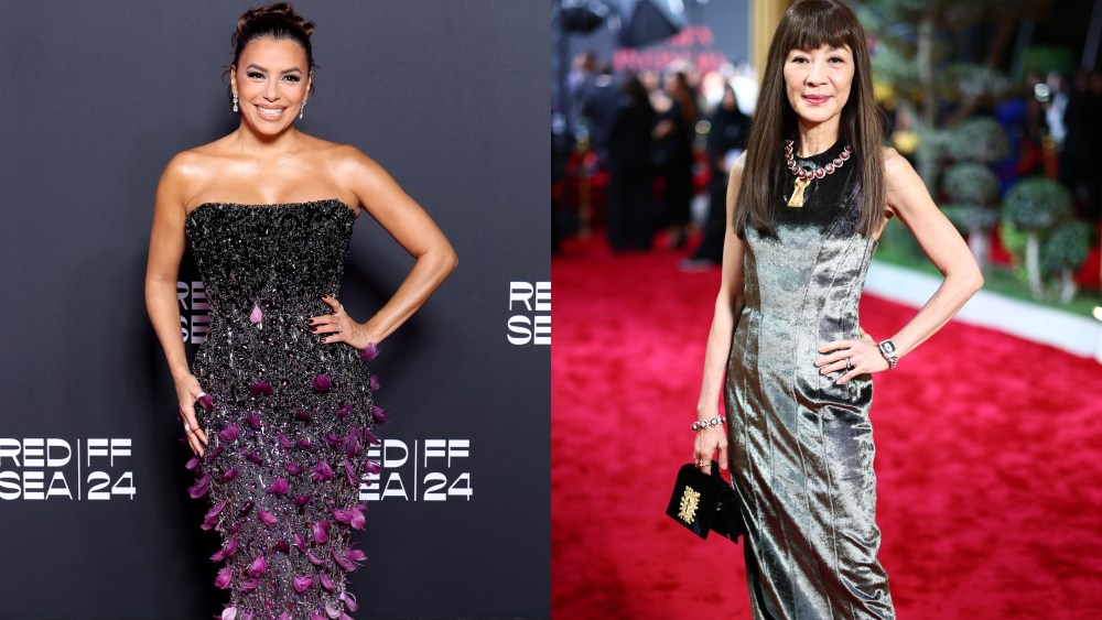 eva-longoria-shines-in-feathery-elie-saab-gown,-michelle-yeoh-wears-schiaparelli-and-more-from-the-women-in-cinema-event-at-the-red-sea-film festival