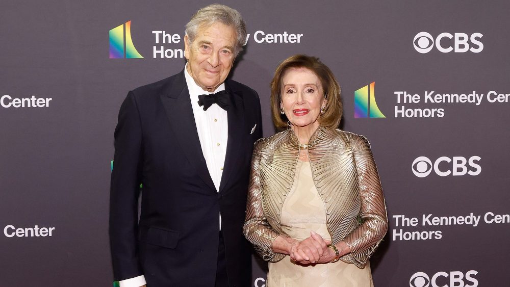 nancy-pelosi-shimmers-in-giorgio-armani-midi-dress-and-gold-jacket-at-the-2024-kennedy-center honors