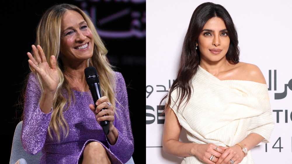 sarah-jessica-parker-shimmers-in-purple-oscar-de-la-renta-shift,-priyanka-chopra-goes-asymmetrical-in-hector-maclean-at-2024-red-sea-international-film festival